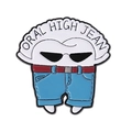 Funny tooth enamel pin with sunglasses and blue shorts for dental hygiene flair - Sunglasses Jeans Cool Tooth Style (QHXZ3992)