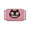 Spilla smaltata gatto biscotto al cioccolato in confezione di caramelle rosa creativa - Stile Caramella Rosa (QHXZ3978)