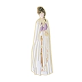 Klassieke emaille broche met een traditionele Chinese vrouwenfiguur in wit-paarse gewaden - Xue Baochai - Wit Paarse Jurk (QHXZ4124)