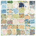 Pack de 50 pegatinas de laberinto de dibujos animados impermeables para laptop y guitarra - Juego De Laberinto