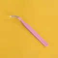 Roze roestvrijstalen gebogen pincet met beschermkap voor DIY-knutselen en 3D-stickers - Roze Pincet Hulpmiddel
