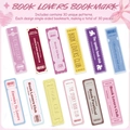 Set van 30 vintage Book Lovers Club boekenleggers in creatieve filmticketstijl van karton - Boekenclub Serie (Meerdere Ontwerpen)
