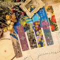 Retro artistic oil painting bookmarks set featuring architectural and floral vintage designs - Artistic Oil Painting Series (QH433) / 30 Sheets