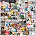 Collection of 100 funny waterproof prank meme stickers for laptop and guitar decoration - Western Pop Culture Sticker Collection (PMS255YCK033)
