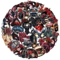50 pieces of vintage gothic masquerade stickers made of waterproof transparent PET material - Masked Ball