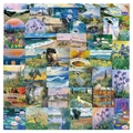 Set di 50 adesivi artistici impressionisti con motivi di dipinti di Monet e Van Gogh - Stile Pittura A Olio Impressionista