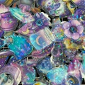 50 pegatinas de bruja mágica láser transparentes con película PET holográfica DIY - Juego de Pegatinas Mágicas de PET Transparente Holográfico