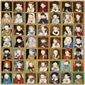 Pack de 50 pegatinas de dibujos de pinturas famosas para decoración personalizada - Estilo Predeterminado