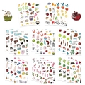 Autocollants DIY étanches pour journaux avec motifs mignons de voyage et d'été - Thèmes Assortis