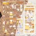 Autumn story clear PET sticker set featuring fall leaves and angels for scrapbooking decor - Autumn Story Style (PET070)