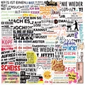 50 Stück bunte deutsche Motivations-Aufkleber für Koffer und wasserfeste Dekorationen - Deutsch