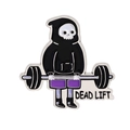 Insigne en émail de la faucheuse de punk cartoon pour les vêtements de fitness - Style Faucheuse Soulevé de Terre (QHXZ4230)