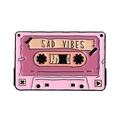 Pink and purple retro cassette enamel pin with Sad Vibes text for backpacks - Qhxz4215