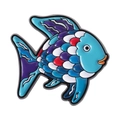 Broche en émail poisson arc-en-ciel des profondeurs avec écailles bleues et rouges - Style de Poisson Tropical (QHXZ4405)