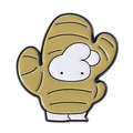 Cute enamel ginger brooch with cartoon character design for garment accessories - Ginger Style (QHXZ4389)
