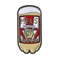 Pin esmaltado retro Mel's Organic Lemonade con lata roja y diseño de limón - Estilo de Botella de Limonada de Limón (QHXZ4517)