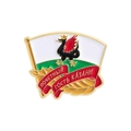 Russisches Abzeichen mit Kazan Zilant Drache, Flagge und Hammer-Design aus Metall - Zilant Drachenflagge Stil (QHXZ4621)
