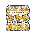 Cute yellow duck enamel pin with humorous text badge for accessory enthusiasts - Funny Slogan Yellow Duck Style (QHXZ4879)