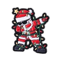 Cartoon-Weihnachtsmann-Brosche in Dab-Pose mit bunten Lichtern und stylischer Sonnenbrille - Dabbing Pose Weihnachtsmann(QHXZ4985)