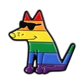 Rainbow Striped Dog Style (QHXZ5232)