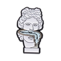 Surrealist melting clock and sculpture enamel pin creative artistic brooch - Melting Clock Sculpture