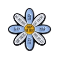 Lustige Blumen-Emaille-Pins mit Zitaten über Nickerchen und Tacos für Rucksack-Deko - Kreativer Gänseblümchen-Slogan-Stil (QHXZ5363)