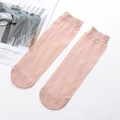 Calze da donna in velluto color carne, nylon ultra-sottile e liscio resistente alle smagliature - Taglia unica / Rosa antico