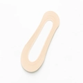 Invisible ice silk no-show socks for women in beige with anti-slip silicone grip - One Size / Nude