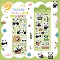 Schattige panda sticker set met 2 vellen voor scrapbooking en creatieve decoratie diy - Panda Stijl (RST018)