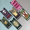 Set of 30 tarot-style literary bookmarks with artistic illustrations and vintage quotes - Tarot Literary Series