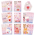 Set di adesivi fai da te San Valentino con animali carini per cover cellulare - Set di Adesivi di San Valentino