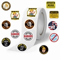 500pcs funny electrician warning stickers roll for hard hats and journals - Hardcore Industrial Humor Style