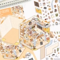 DIY Cat Cafe 3D miniature scene stickers with cute furniture and kittens for journaling - Cat Cafe