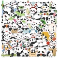50 pegatinas de grafiti de panda impermeables para decorar portátiles y guitarras - Pegatinas Panda (50 Hojas)