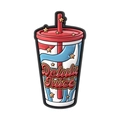 Delulu Juice Emaille-Pin im farbenfrohen Kaltgetränke-Becher-Design mit goldenen Sternen - Delulu Juice Becher Stil (QHXZ5414)