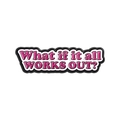Pin rose en relief avec texte What if it all WORKS OUT pour décoration de chaussures - Style What If It All Works Out (QHXZ5487)