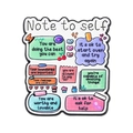 Pines de esmalte de colores con frases motivadoras como 'You are worthy' en tarjetas - Estilo de Tarjeta de Letras Inspiradoras (QHXZ5646)