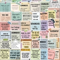 Lot de 50 autocollants de rappel colorés pour ordinateurs portables et journaux - Style Série Notes Autocollantes de Rappel