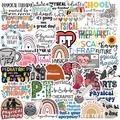 Pack de 50 pegatinas de fisioterapia impermeables para portátiles y maletas - Colección de Temas de Fisioterapia