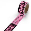 Rosa und schwarz Forever Young wasserdichtes Dekoband mit Punk Bär Illustration - Rosa Forever young