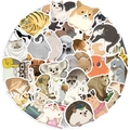 50 simpatici adesivi per animali disegnati a mano per chitarra, laptop e valigia DIY - Serie Animali