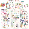 Autocollants de planificateur de dessin animé pour scrapbooking DIY et décoration d'agenda - Style de Bande Dessinée Dessiné à la Main