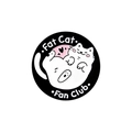 Niedliche Fat Cat Fan Club Emaille-Anstecknadel mit schwarz-weißem Cartoon-Motiv - Rückenschwimmer Fette Katze Stil (XZ2531)