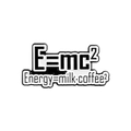 Spilla smaltata bianca e nera con il design fisico Energy=milk coffee al quadrato - Stile Formula Energetica (XZ2698)