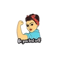 Pin esmaltado inspirador de Rosie la remachadora con frase motivadora propia - Figura Femenina Inspiradora (XZ5326)