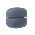 Matte dark grey blue magnetic clip accessory with a modern minimalist round design - Dark Grey Blue
