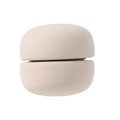 Light pink magnetic round scarf clip accessory with a smooth matte finish in close-up - Light Pink