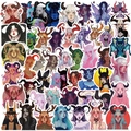 50pcs waterproof cartoon witch stickers for DIY decoration on laptops and guitars - Cartoon Witch