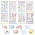 Set of 8 waterproof cartoon holiday stickers for DIY scrapbooking and planners - Festival Theme Designs (Mixed Set)