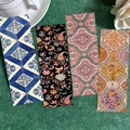 Vintage aesthetic bookmarks with floral and mosaic patterns set against a dark background - Vintage Assorted Patterns